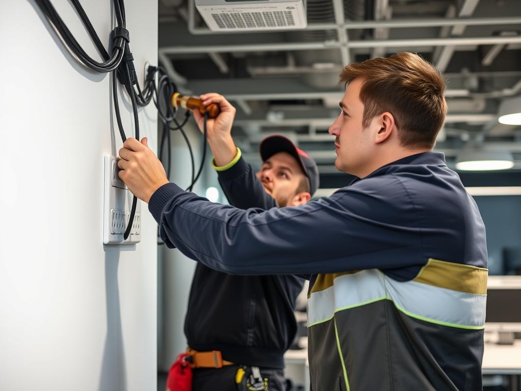 Commercial powerpoint installation for Melbourne business electrical service